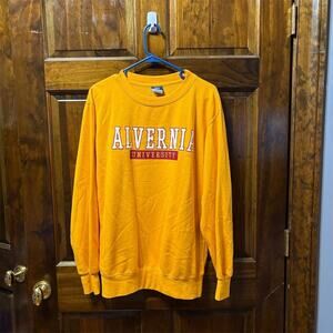 Alvernia University MV Sport Crewneck Sweatshirt Gold Yellow Unisex M